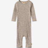 Wheat Main Ullheldrakt Frakie Jumpsuit 3204 khaki melange