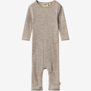 Wheat Main Wool silk jumpsuit Frankie Jumpsuit 3204 khaki melange