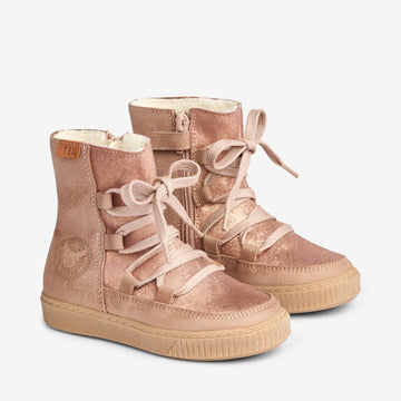 Wheat Footwear Woolie Tex Snøre Shine Winter Footwear 2031 rose dawn