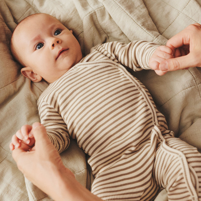 Wheat Main Wrapsuit Everest Jumpsuit 9570 stone stripe