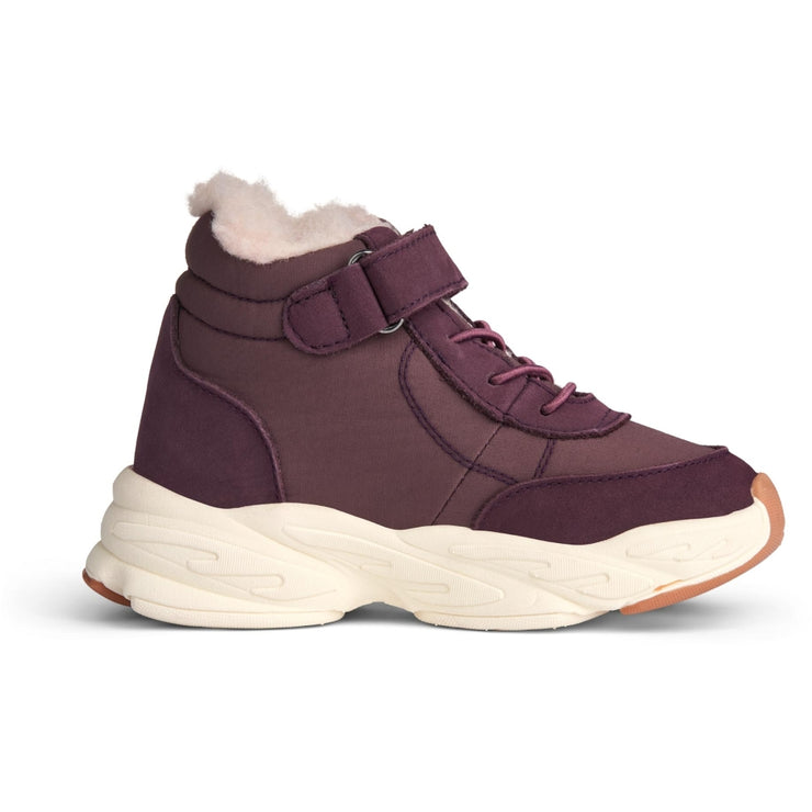 Wheat Footwear Aston høy borrelås Tex Winter Footwear 3118 eggplant