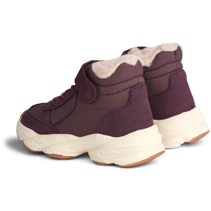 Wheat Footwear Aston høy borrelås Tex Winter Footwear 3118 eggplant
