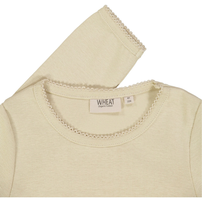 Wheat  Basic Jente T-Shirt LS Jersey Tops and T-Shirts 3186 clam