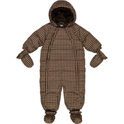 Wheat Outerwear Bobledress Baby Snowsuit 3001 brown check
