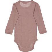 Wheat Wool Body Gatherings Ull LS Underwear/Bodies 1239 dusty lilac