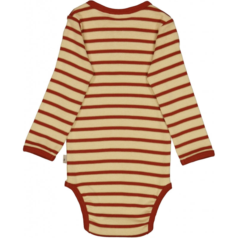 Wheat Body Placket LS Underwear/Bodies 2901 sienna stripe