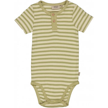 Wheat Main Body Placket SS Underwear/Bodies 4142 green stripe