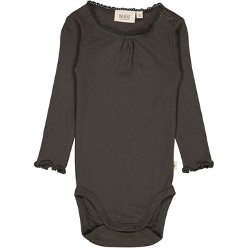 Wheat Main Body Rib Blonder LS Underwear/Bodies 0033 black granite