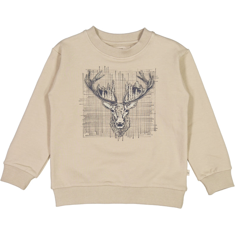 Wheat Main Genser Hjort Sweatshirts 0070 gravel