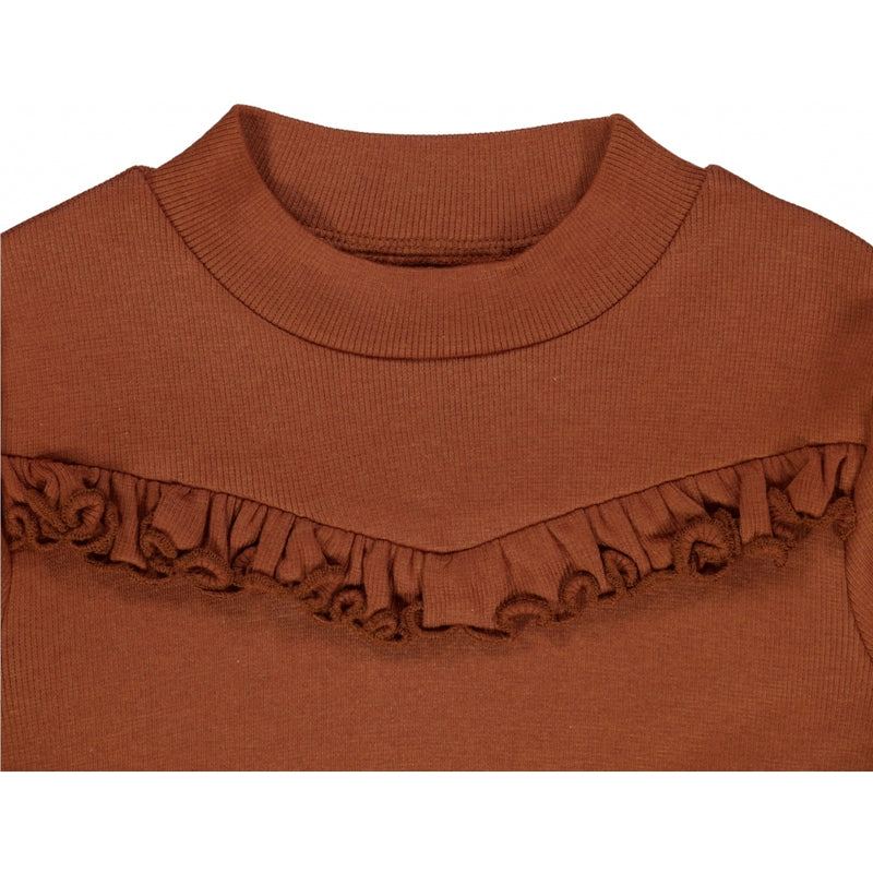 Wheat Genser Volang Ribbet Jersey Tops and T-Shirts 0001 bronze