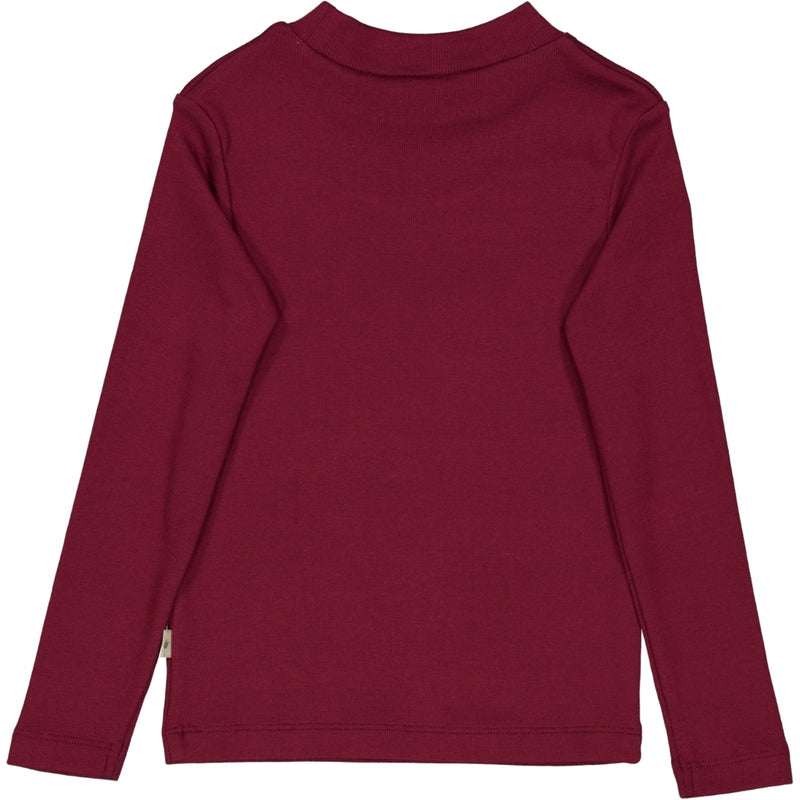 Wheat Genser Volang Ribbet Jersey Tops and T-Shirts 2390 red plum