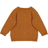 Wheat Klassisk Strikket Cardigan Knitted Tops 3025 cinnamon melange