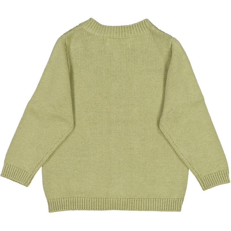 Wheat Knit Cardigan Ray Knitted Tops 4095 forest mist