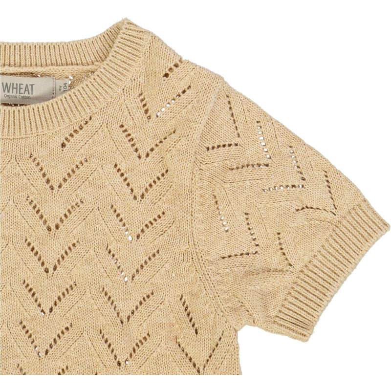 Wheat Knit Top Shiloh Knitted Tops 9203 cartouche melange