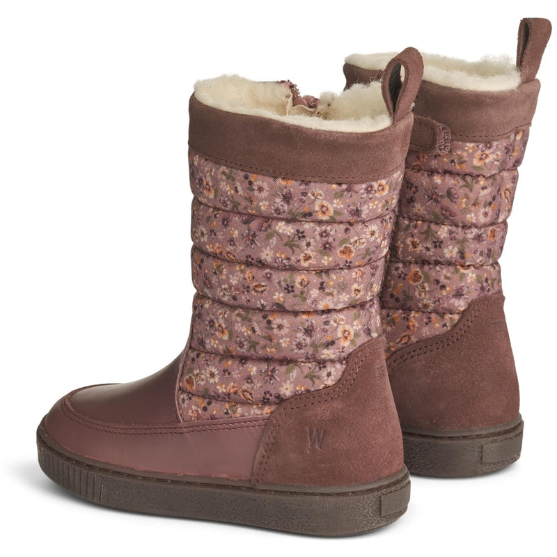 Wheat Footwear Koa High Tex innvendig glidelås Winter Footwear 1358 lilac flowers