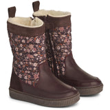Wheat Footwear Koa High Tex innvendig glidelås Winter Footwear 3122 eggplant flowers