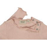 Wheat Langermet Blonde Ribbestrikket Genser Jersey Tops and T-Shirts 2487 rose powder