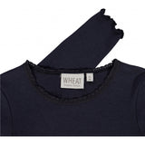 Wheat Langermet Blonde Ribbet Genser Jersey Tops and T-Shirts 1378 midnight blue