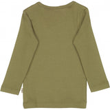 Wheat Langermet Ribbestrikket Genser Jersey Tops and T-Shirts 4099 winter moss