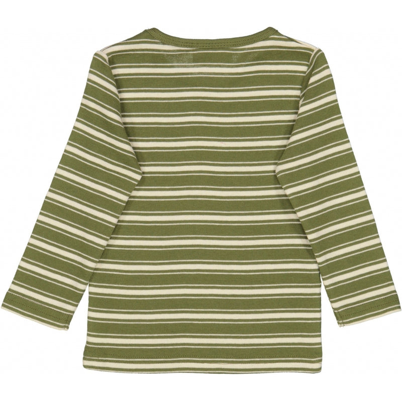 Wheat Langermet Stripete Genser Jersey Tops and T-Shirts 4099 winter moss