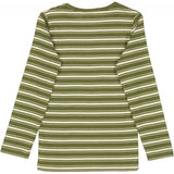 Wheat Langermet Stripete Trøye Jersey Tops and T-Shirts 4099 winter moss