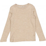 Wheat Wool Langermet Ull Trøye Jersey Tops and T-Shirts 3206 khaki stripe