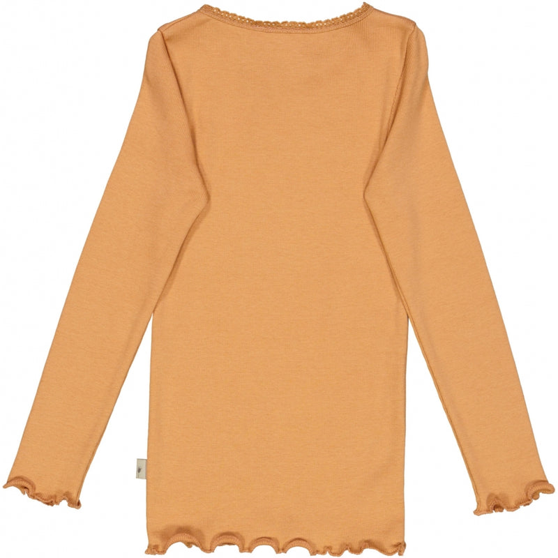 Wheat Rib T-Shirt Lace LS Jersey Tops and T-Shirts 3351 sandstone