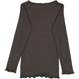 Wheat Rib T-skjorte Blonder LS Jersey Tops and T-Shirts 0033 black granite
