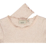 Wheat Rib T-skjorte Blonder LS Jersey Tops and T-Shirts 2445 rose melange