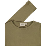 Wheat 
Rib T-skjorte LS Jersey Tops and T-Shirts 3531 dry pine