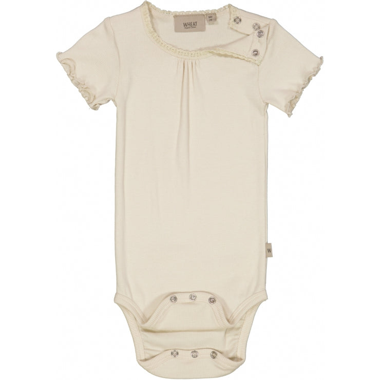 Wheat Ribbet Body Lace SS Underwear/Bodies 3129 eggshell 
