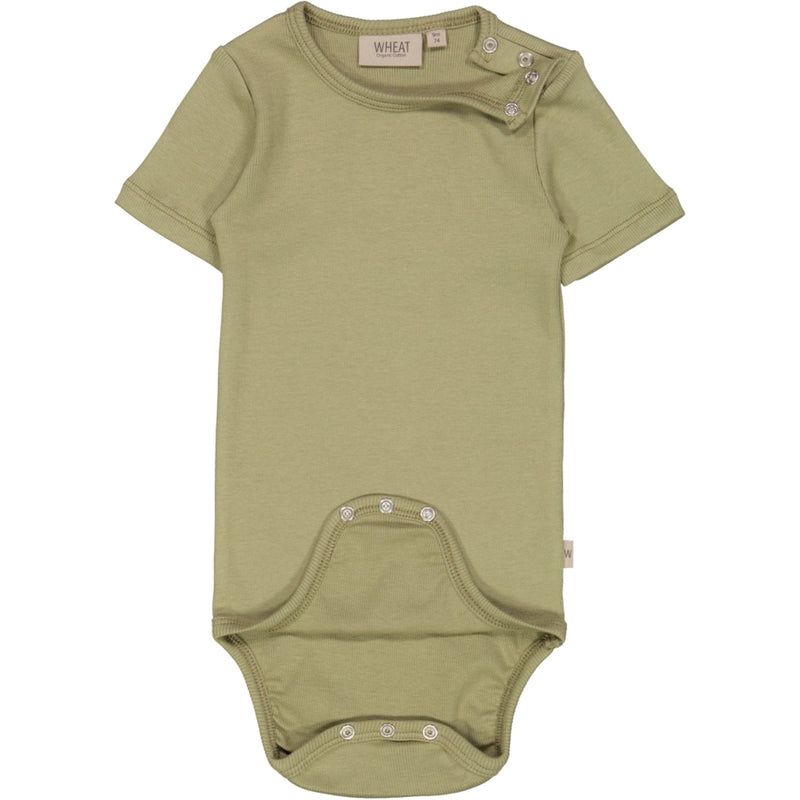 Wheat Ribbet Body Plain SS Underwear/Bodies 4095 forest mist