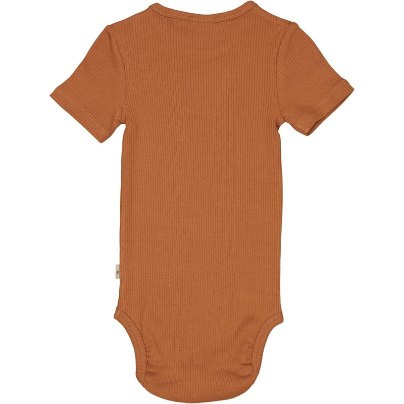 Wheat Ribbet Body Plain SS Underwear/Bodies 5304 amber brown