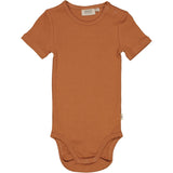 Wheat Ribbet Body Plain SS Underwear/Bodies 5304 amber brown