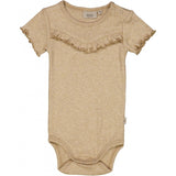 Wheat Ribbet Body Ruffle SS Underwear/Bodies 5410 dark oat melange