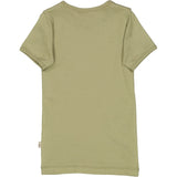 Wheat Ribbet t-skjorte SS Jersey Tops and T-Shirts 4095 forest mist