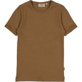 Wheat Ribbet t-skjorte SS Jersey Tops and T-Shirts 3002 hazel
