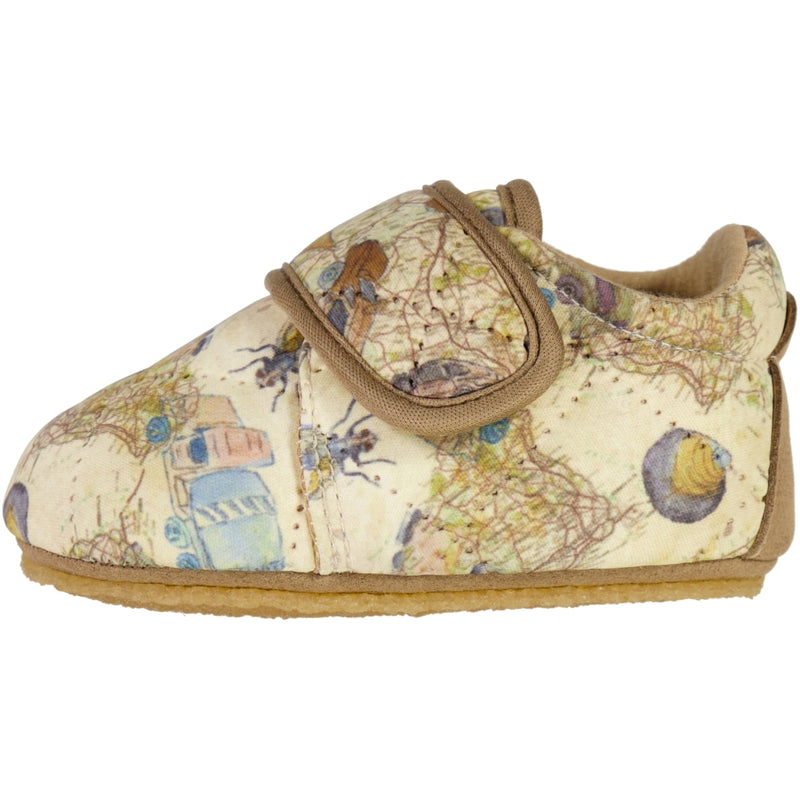 Wheat Footwear Sasha Thermo Home Shoe Indoor Shoes 1066 holiday map