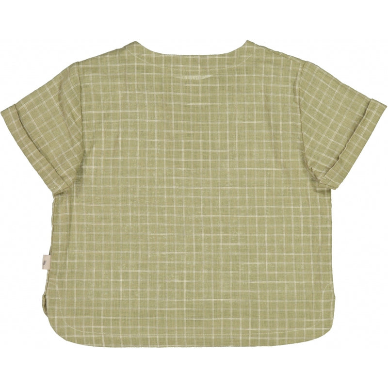 Wheat Shirt Abraham Shirts and Blouses 4141 green check