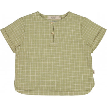 Wheat Main Shirt Abraham Shirts and Blouses 4141 green check