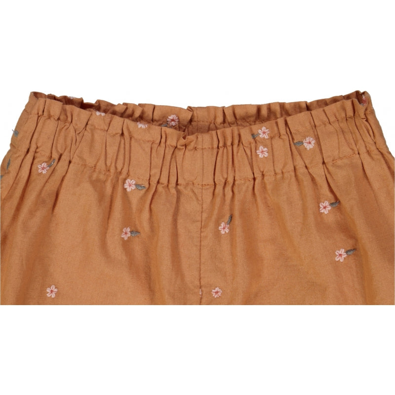 Wheat Shorts Shorts 9202 embroidery flowers