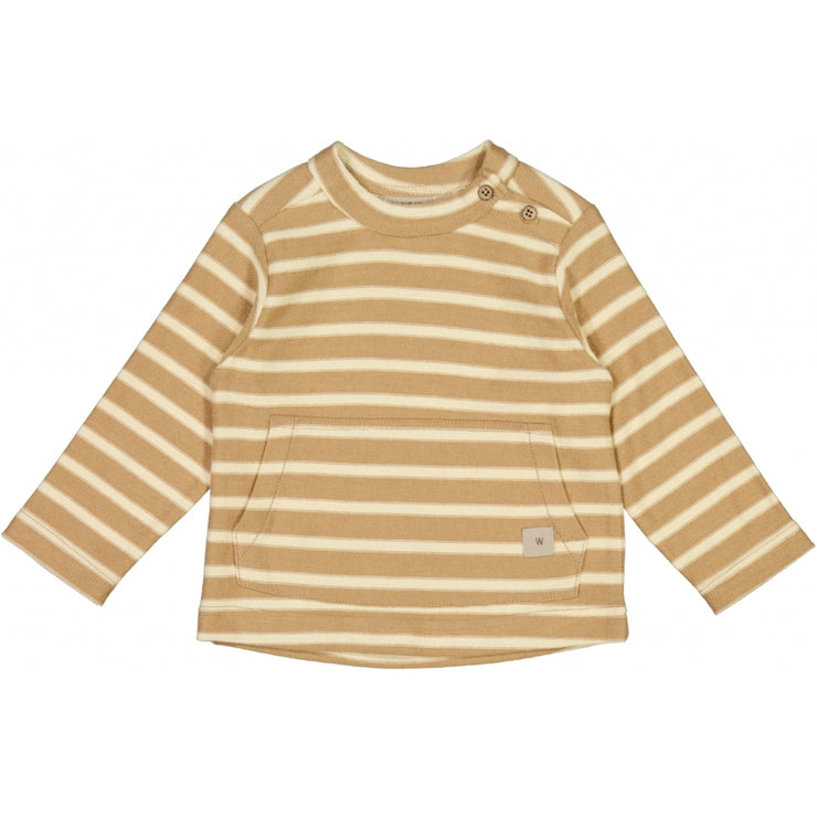 Wheat Soft Crewneck Anton Sweatshirts 9205 cartouche stripe