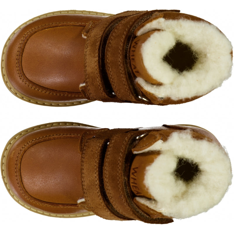 Wheat Footwear Stewie Borrelås Tex Støvel Winter Footwear 9002 cognac