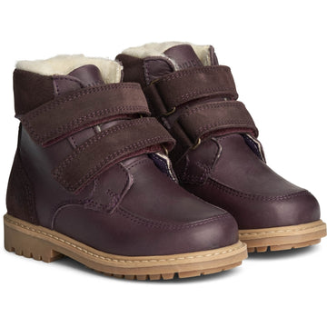 Wheat Footwear Stewie Tex BorrelŒs Skinn Winter Footwear 3118 eggplant