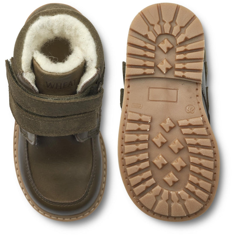 Wheat Footwear Stewie Tex Borrelås Skinn Winter Footwear 3531 dry pine