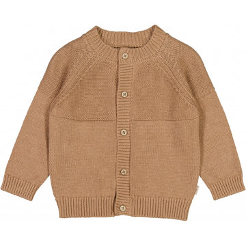 Wheat Main Strikk Cardigan Eddy Knitted Tops 3320 affogato