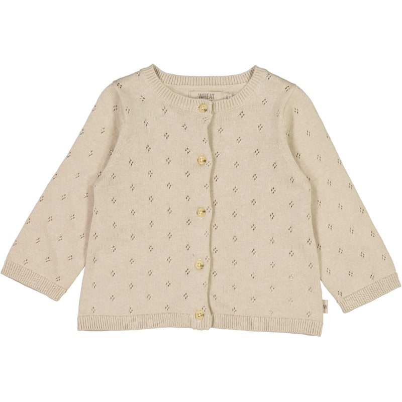 Wheat  Strikk Cardigan Maia Knitted Tops 3140 fossil