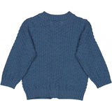 Wheat Strikket Cardigan Alf Knitted Tops 9085 bluefin melange