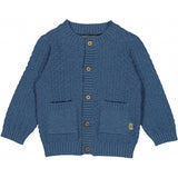 Wheat Strikket Cardigan Alf Knitted Tops 9085 bluefin melange