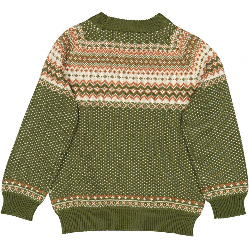 Wheat Strikket Genser Bennie Knitted Tops 4099 winter moss